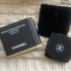 CHANEL Black Double Mirror Duo